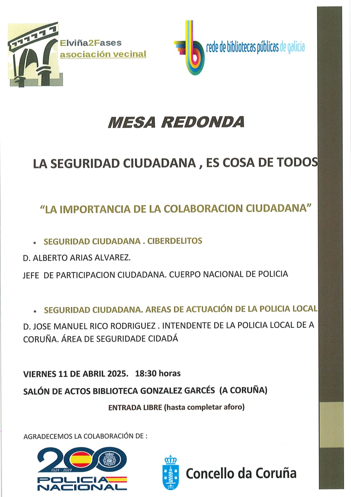 Lee más sobre el artículo Mesa da seguridade cidadá